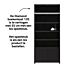 Boekenkasten Set Diamond Links 120cm Eiken