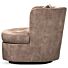 Draaibare Lounge Fauteuil Velours Taupe Desiree 