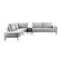 Hoekbank Brisana grijs links