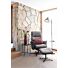 Lotis, Relaxfauteuil (Incl. Poef) - Stof Pala - Lichtgrijs