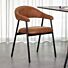 LABEL51 Eetkamerstoel Amaze Cognac Micro Suede