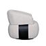 LABEL51 Fauteuil Valenza Boucle Zwart Eiken