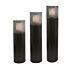Windlicht Set Solid Matt Black & Smoke Glass