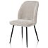 Leonidas, Eetkamerstoel - Frame Rough Off Black (ROB) - Stof Rivas - Charcoal