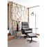 Lotis, Relaxfauteuil (Incl. Poef) - Stof Pala - Lichtgrijs
