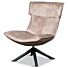 Draaifauteuil Zenzo Velours Taupe