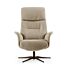 Relaxfauteuil Milas camel onderstel anodic brown 