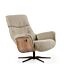 Relaxfauteuil Milas camel onderstel anodic brown 