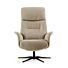 Relaxfauteuil Milas camel onderstel zwart
