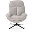 Florence, relaxfauteuil (incl. poef) - stof Enzo - Kiezel