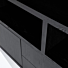 Kabinet Helsinki 200x220 cm 2-delig 4-drs. 2 laden - zwart