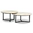 Salontafel Set van 2 Maxime Naturel White
