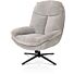 Florence, relaxfauteuil (incl. poef) - stof Enzo - Kiezel