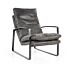 Fauteuil Lex - antraciet vintage leer