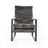 Fauteuil Lex - antraciet vintage leer