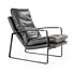Fauteuil Lex - antraciet vintage leer