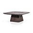 Salontafel Aron vierkant 80x80 - bruin