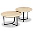 Salontafel Set van 2 Maxime Naturel White