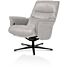 Lotis, Relaxfauteuil (Incl. Poef) - Stof Pala - Lichtgrijs