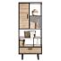  Avalon, Boekenkast 80 Cm - 1-Deur + 1-Lade + 5-Niches - Driftwood