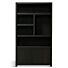  Boekenkast Diamond 5 Vaks 120cm Links Dark Brown Eiken