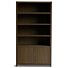  Diamond Boekenkast 120cm 5 Vaks Links Bruin