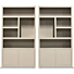  Boekenkast Set Diamond Taupe Rechts 120cm