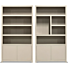  Boekenkast Set Diamond Taupe Rechts 120cm