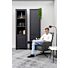 Fauteuil Matera Hoge Rug Lichtgrijs