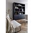 Boekenkast Diamond Zwart 180cm Eiken