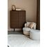 Draaibare Lounge Fauteuil Desiree Bouclé White Zand