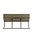 LABEL51 Eetkamerbank Denmark - Army green - Microfiber - 155 cm