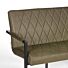 LABEL51 Eetkamerbank Denmark - Army green - Microfiber - 155 cm