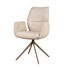 LABEL51 Eetkamerstoel Mellow - Naturel - Boucle - Taupe Onderstel