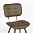 LABEL51 Eetkamerstoel Gus - Army green - Microfiber