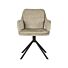 LABEL51 Eetkamerstoel Joy Beige Fluweel