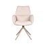LABEL51 Eetkamerstoel Mellow - Naturel - Boucle - Taupe Onderstel