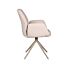 LABEL51 Eetkamerstoel Mellow - Naturel - Boucle - Taupe Onderstel