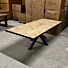 Eiken Tafel Visgraat Spinpoot 240x100cm
