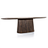 Eettafel Aron ovaal 300x110 - bruin