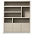  Boekenkast Diamond Taupe 120cm 4 Vaks