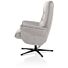 Lotis, Relaxfauteuil (Incl. Poef) - Stof Pala - Lichtgrijs