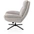 Florence, relaxfauteuil (incl. poef) - stof Enzo - Kiezel