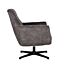 LABEL51 Fauteuil Toby - Antraciet - Velours