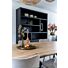 Boekenkast Diamond Zwart 180cm Eiken