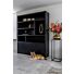 Boekenkast Diamond Zwart 180cm Eiken
