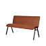 LABEL51 Eetkamerbank Matz - Cognac - Microfiber - 145 cm