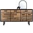  Avalon, Lowboard 150 Cm - 2-Deuren + 1-Lade + 1-Niche (+ LED) - Driftwood