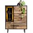  Avalon, Boekenkast 80 Cm - 1-Deur + 1-Lade + 5-Niches - Driftwood