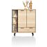Ridgefield, Highboard 125 Cm - 2-Deuren + 1-Lade + 3-Niches (+ LED) - Natural